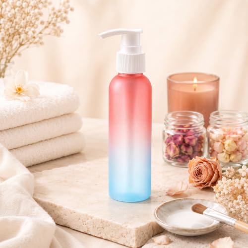 Nuenen 48 Pcs 4oz/120ml Lotion Bottles with Pump, Pink Blue Gradient - color: Pink Blue Gradient