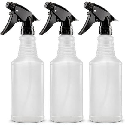 Bar5F 24 oz Empty Spray Bottles, Chemical-Resistant, Made in USA, 3-Pack