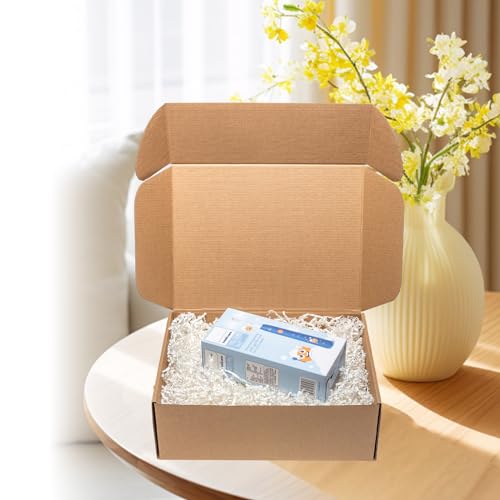 Wowxyz Shipping Boxes 12x9x4 Inch 25 Pack Corrugated Cardboard Mailer Brown - size: 12x9x4"