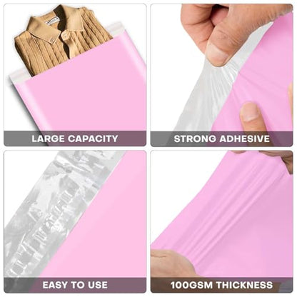Poly Mailers 30 x 36 Large Poly Envelopes Shipping Bags 20 Pack, Shipping Mailers with Self Seal Adhesive,Waterproof and Tear Proof Polyethylene Mailer Bags for small business (Light Pink) - color: Pink, size: 30x36 inch 20PCS