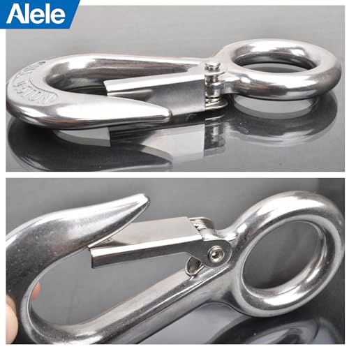 Alele 0.5T Crane Scale Grab Hooks,Slip Hooks,Stainless Steel Lifting Hook Rigging Accessory (Grab Hooks 500kg) - color: Grab Hooks 500kg