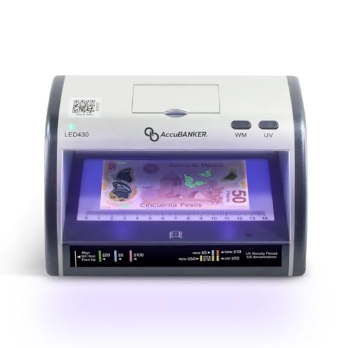 AccuBANKER LED430 Cash and Card Counterfeit Detector, 6 Point - style: Base Unit