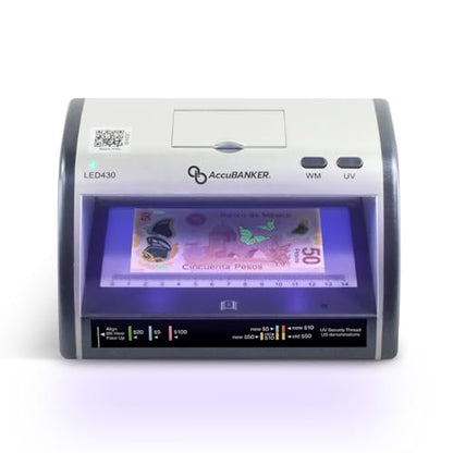 AccuBANKER LED430 Cash and Card Counterfeit Detector, 6 Point - style: Base Unit