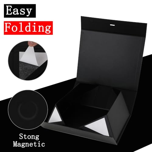 Black Extra Large Gift Box 16.5x13x5.3 In Extra Large Gift Boxes with Lids - color: 16.5X13X5.3Inch-Black-Pack of 1