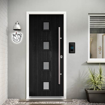 Non-Adhesive Wall Plate Compatible with Video Doorbell Wired (Model 5AT3T5) Mount Back-Plate Covers Holes Scratches Video Door Bell Backplate Camera Apartment - style: Plate