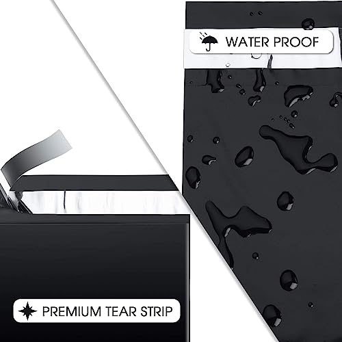 Metronic Poly Mailers 12x15.5 200 Pack Shipping Bags for Clothes Black - color: Black, size: 12x15.5 200PC