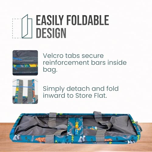 Extra Large Utility Tote Bag - Oversized Collapsible Beach Bag - Camping - color: Camping
