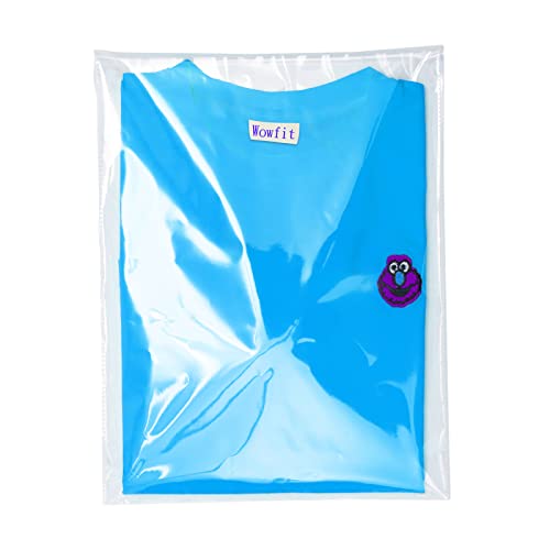 Wowfit 100 CT 11x15 Self Sealing Clear Poly Bags for Clothing & Artwork - size: 11x15 Inch (Pack of 100)