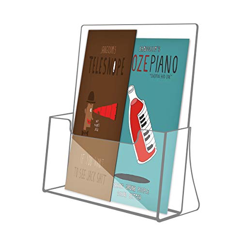 NIUBEE Acrylic Brochure Holder 8.5 x 11, Flyer Holder Stand Display, 6 Pack - size: 8.5" x 11", style: 6 Pack