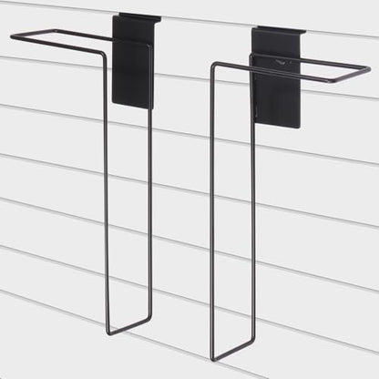 8 Pair Adjustable Literature Display for Slatwall - color: 8 Pair-Black