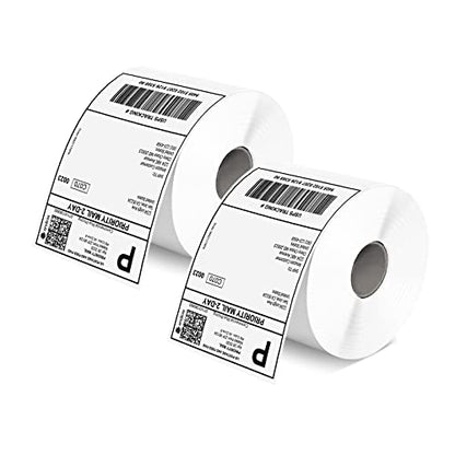 MUNBYN 4x6 Inch Thermal Labels, 1000 Sheets/2 Rolls(500 Pcs per Roll) - style: 500*2 Labels