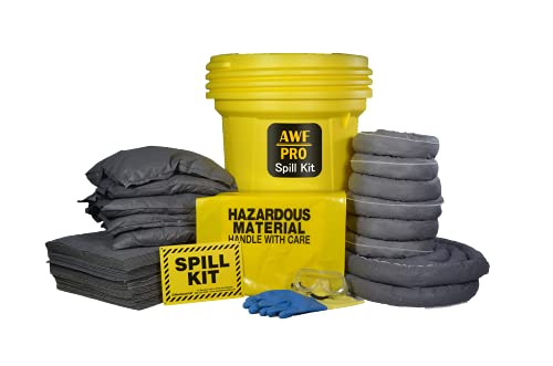 AWF PRO 30 Gallon Universal Spill Kit, 81 Pieces - size: Universal Spill Kit