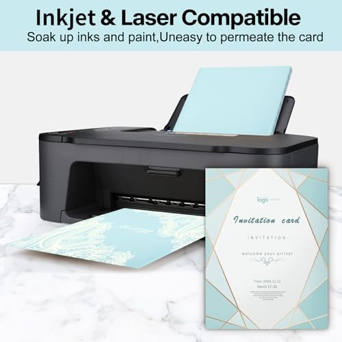 Goefun 80lb 24 Sheets Light Blue Cardstock 8.5 x 11 Pastel Paper - color: blue, size: 8.5x11