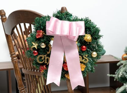 Keypan Pink Satin Ribbon Double-Faced Wired 2-1/2 Inch x 10 Yards - color: Pink, size: 2-1/2"