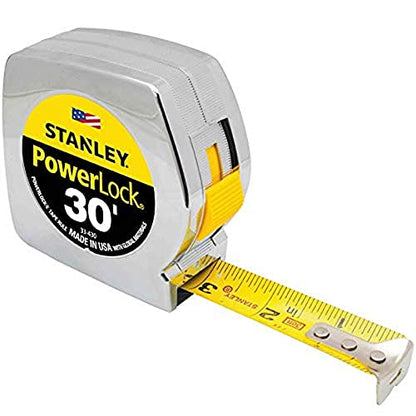 Stanley PowerLock Tape Measure (Carton of 4, 30-Foot) - size: 9.14 m