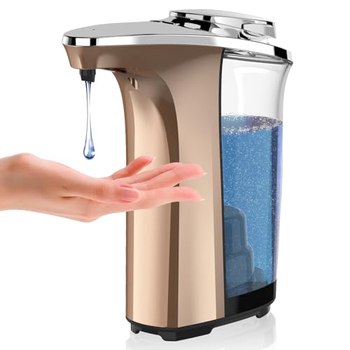 Automatic Soap Dispenser, 17oz Touchless Liquid Dish Soap Dispenser Kitchen - color: Rose Gold