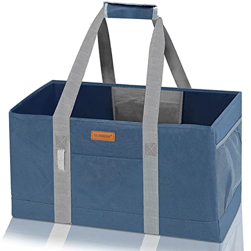WONDAY DarkBlue Foldable Utility Tote Bag, Reusable Grocery Bag - color: Darkblue