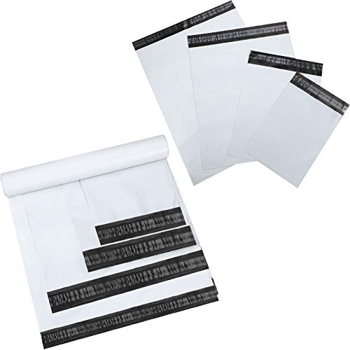 Outus 120 Pcs Poly Mailer Envelope 4 Sizes Shipping Bags,White - color: White, size: 8 x 12 In, 10 x 14 In, 13 x 18 In, 15 x 20 in