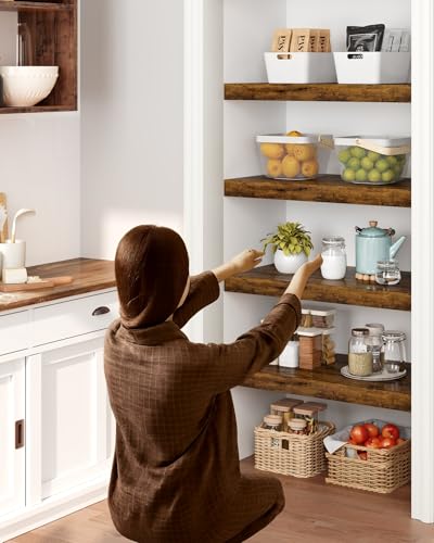 Wire Shelf Cover – Engineered Wood Wire Rack Covers for Shelves, Rustic Farmhouse Style for Pantry, Closet (5, 30" W × 12" D) - size: 30"W × 12"D