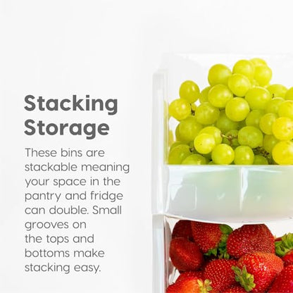 IRIS USA 8-Pack, Medium Clear Stackable Storage Bins - color: Clear, size: Medium - 8 Pack