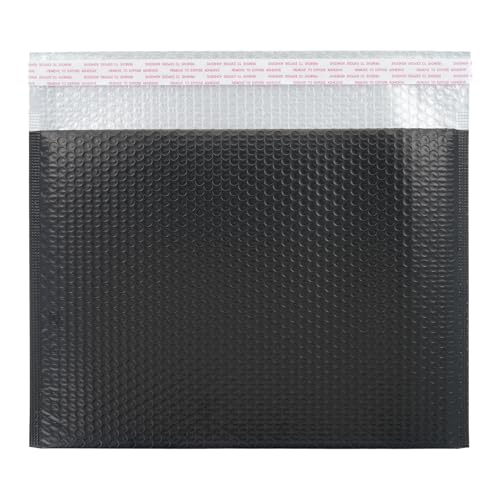 Black Bubble Mailers 13 x 10 + 2.36 Inch, 40 Per Box - size: 13"x10"+2.36"