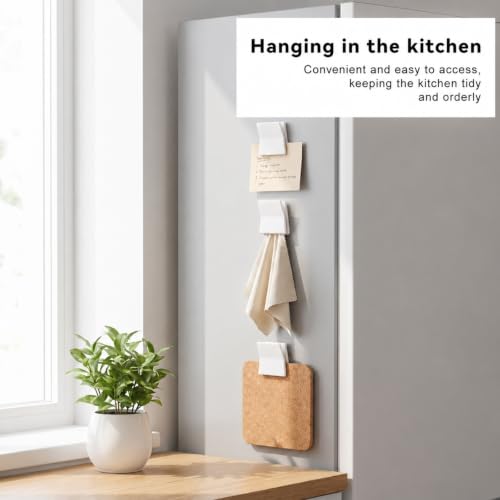 6Pcs Large Self Adhesive Clips, No Drilling Wall Tapestry Clips for Hanging