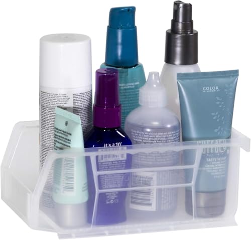 Akro-Mils 30220 AkroBins Plastic Storage Bins, 7"x4"x3", Clear, 24-Pack - color: Clear