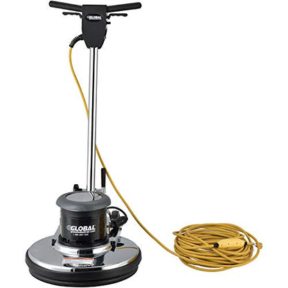 Global Industrial Corded Dual Speed Floor Machine, 20" Cleaning Width