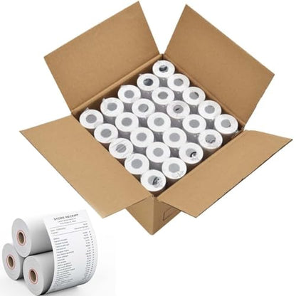 Thermal Receipt Paper Rolls, 2 1/4'' x 85' Thermal Paper, POS Cash Register Paper Roll (50 Rolls) - size: 2 1/4" x 85"