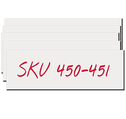 Nap Tags Dry Erase Magnets, Labels, 6x2 Reusable Write-On for Shelves 10-Pk - size: 6" x 2"