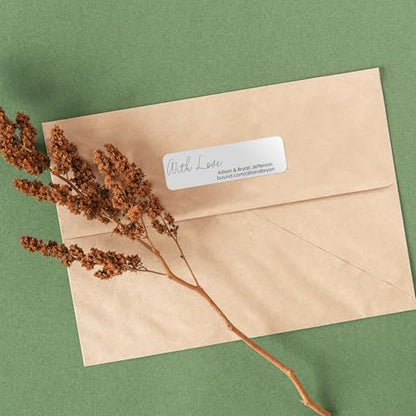 with Love Rolled Address Labels / 250 Personalized Return Address Labels/Designer Address Stickers in Elegant Plastic Dispenser - size: 250 Labels, style: With Love