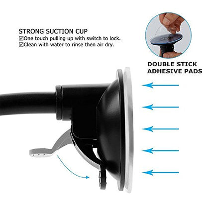 3.93" Car Mount Dashboard Pad Suction Cup Mounting Disk Circular Double Sided Sticky Replacement Adhesive Phone Mount for Windshield Dash GPS Cam Holder - size: 3.93 In Diameter