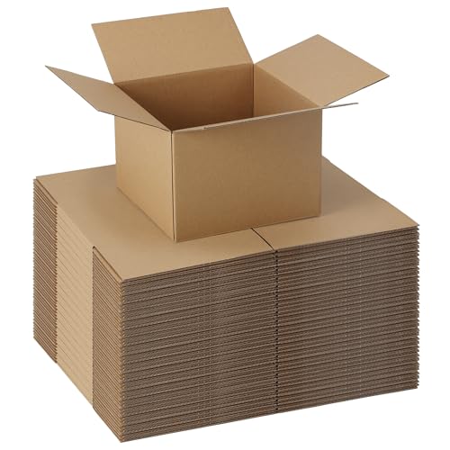 CRUGLA 40 Packs 7x7x5 Shipping Boxes, Brown Mailing Boxes - size: 7x7x5 Inch