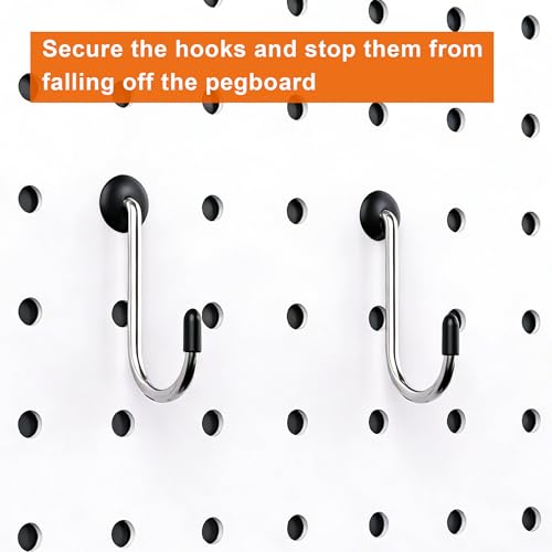 Pegboard Hook Locks, for Stopping Hooks from Falling Off, 60PCS, Black - color: Black