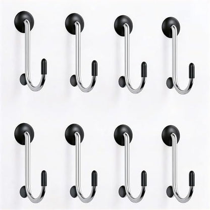 60PCS Pegboard J Hooks with 60PCS Pegboard Hook Locks, Will Not Fall Out, for Hanging Jewelry, Tools
