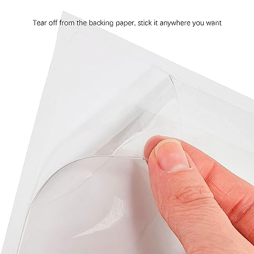 IMAGAME Clear Adhesive Business Card Pockets, 50 Pack - size: 2-1/2” x 4-1/8” for 2" x 3.5" Business Cards