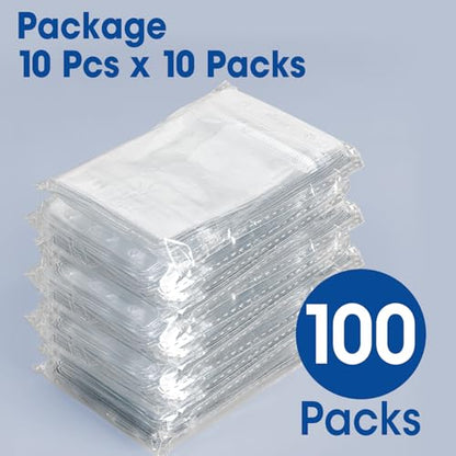 100 Pcs Vertical Badge Holders, Waterproof ID Badge Holder, Clear ID Card Holder with Resealable Zip for Proximity Cards, RFID, Credit Cards - color: Vertical-100 Pcs