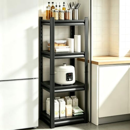 Metal Kitchen Storage Shelves, 4-Tier Heavy Duty Shelving Unit - size: 4-Tier 54"Hx 15.75"W x11.8"D