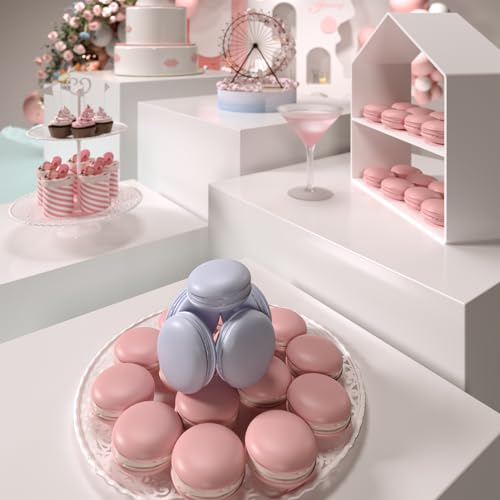 PecMuikee Buffet Risers, Food Risers for Buffet Table, Display Stand Shelf for Catering Dessert Collectibles Jewelry Figures Show, Acrylic Cube Display Nesting Risers with Hollow Bottoms 3PCS 8"9"10"