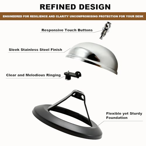 2-Pack Call Bell, 3.3Inch Stainless Steel Service Bell