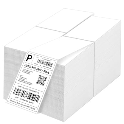 4x6 Thermal Labels - All-Purpose Label Stickers, White, Shipping Stickers for Thermal Printers (4000 Labels) - size: 4000 Labels