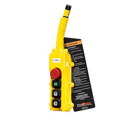 Prowinch 4400 Lbs 2 Ton Electric Chain Hoist 3 Phase 208V-240/440-480V -20 ft Lifting Height, H3 Duty Class, G100 Chain for Heavy-Duty Lifting, Warehouse & Industrial Use - size: 4400lb 2Ton