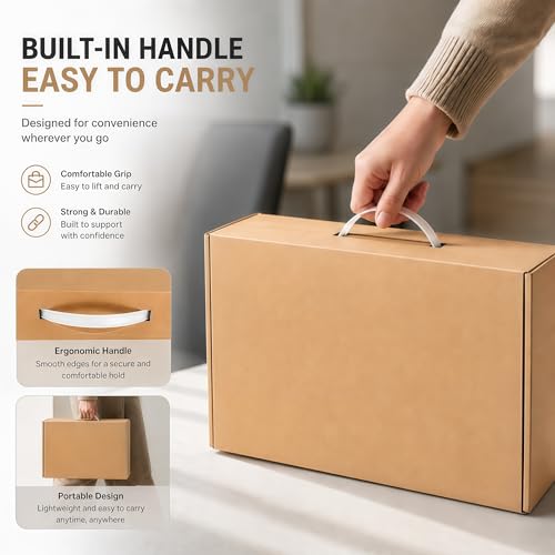 Laptop Shipping Box Kit with Foam & Anti-Static Bag for 10-17 Inch Laptops