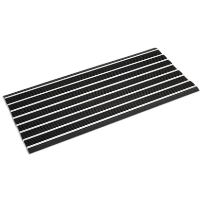 Ecomills Alumat Aluminum Doormat, 22.8" x 47.2", Black - size: 1'11" x 3'11" (Rectangular)