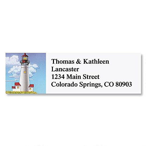 Lighthouses Self-Adhesive, Flat-Sheet Classic Address Labels (6 Designs)