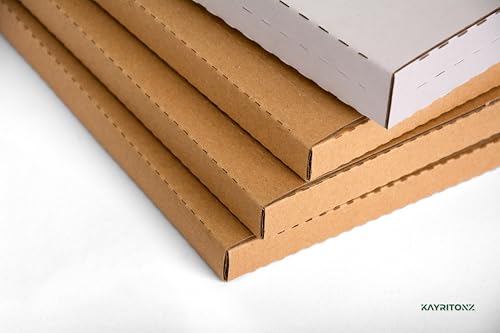 25-Pack Vinyl Record LP Mailer, 12.8x12.8x1 inch Shipping Boxes - size: 25 Pack