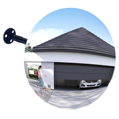 17.33" HD Frameless Acrylic Convex Mirror, Wide Angle Blind Spot Mirror - size: 17.33 inch wide-angle lens+base