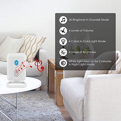 GreenCycle Wireless Door Open Chime - 1 Magnetic Door Alarm Sensor - color: Only 1 chime