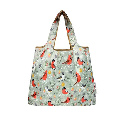 allydrew Medium Foldable Tote Nylon Reusable Grocery Bag (Set of 2) - color: Cardinals