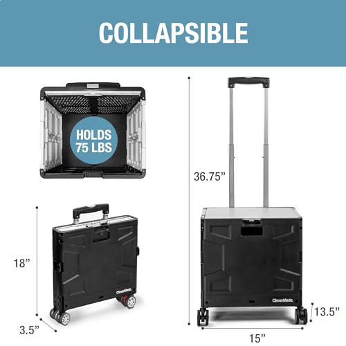 Wheeled Trolley Crate - 35L (4 Wheels) - Black/Cream [Cool Gray 1C] - size: 35L - 4 Wheels